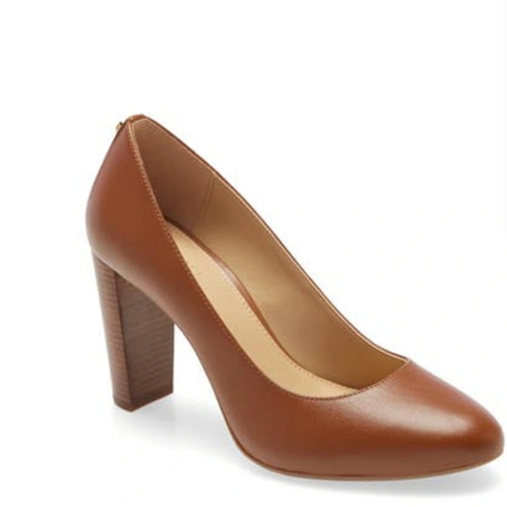 Michael Kors Susan Flex Pump In Luggage Leather 9M Never worn